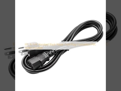 ETL & TUV Standard Black Power Cord Plug Connection PVC Jacket Incluído