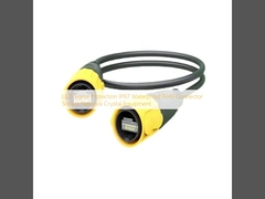 Proteção de sinal LED IP67 Impermeável RJ45 Conector Socket Equipamento de cristal de rede