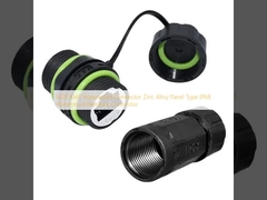 M20 RJ45 Conector impermeável Painel de liga de zinco Tipo IP68 Conector de rede impermeável