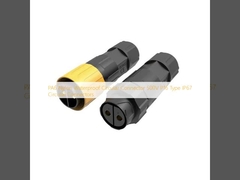 Conector circular impermeável de nylon PA6 500V P16 Tipo IP67 Conectores circulares