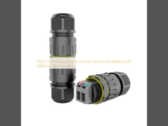 M20 3 Conectores circulares de núcleo de nylon plástico Conector circular à prova d'água IP68