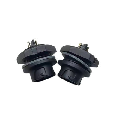 comprar 500V Iluminação LED Conector circular à prova d'água M16 Painel traseiro Conector de tomada masculino online manufacture
