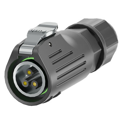 comprar Conector de energia à prova d'água de 3 pines de plástico IP68 PA66 online manufacture