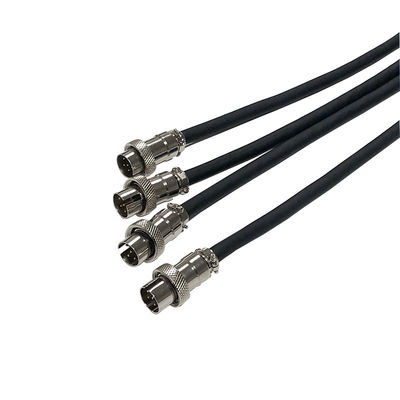 comprar GX16 Conector de energia à prova d'água de cabeça masculina soldada com fio 6 núcleo de metal de aviação Fabricação em linha