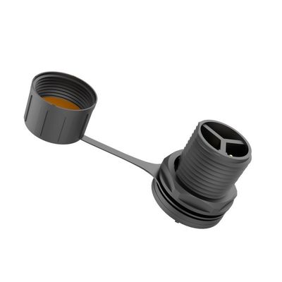 comprar 3 núcleos de pin masculino M16 Conector de montagem de painel à prova d'água IP67 Controlador de material de nylon online manufacture