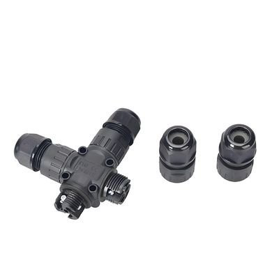 comprar M25x1.5 3-Pin Screw Locking IP68 Waterproof Through-Type Connector Fabricação em linha