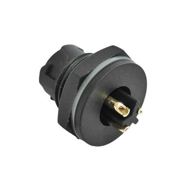 Conector Circular Industrial à Prova d'Água com Travamento Automático IP67 250V com Carcaça de Nylon PA6
