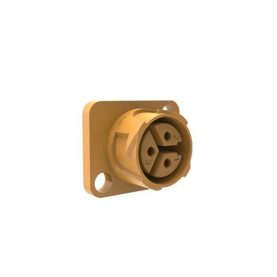 Conector Circular à Prova d'Água IP67 de Três Fios P25 com Placa de Autotravamento para Microinversor, Corrente Nominal de 25A