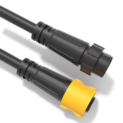 Conector Macho Fêmea Estanque IP67 com Travamento Automático 2-8 Núcleos PA66 Nylon para Equipamentos de Criação