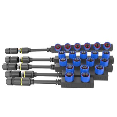 M15 2 Pin 3 Pin 4 Pin 5 Pin Conector macho-fêmea à prova d'água