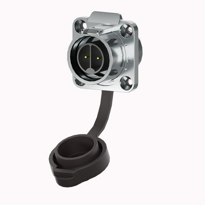Conector de alimentação à prova d'água de 3 pines com bloqueio por empurrão, parafuso de fiação de plástico IP68