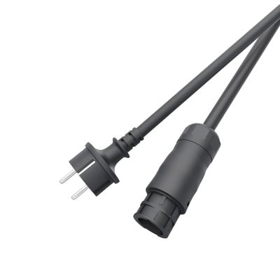 Conector de alimentação à prova d'água IP67 para montagem em painel, 3 pinos, com classificação de corrente de 10A para conexões elétricas seguras
