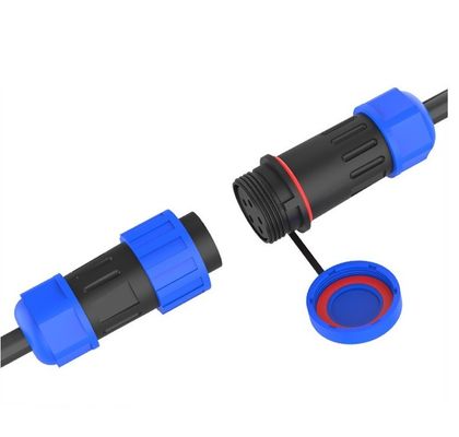 Conector de energia impermeável IP67 macho / fêmea Conexão de parafuso sem solda