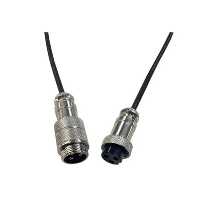 GX16 3 núcleo de aviação Conector de energia à prova d'água Sensor de fio cabeça masculina e feminina
