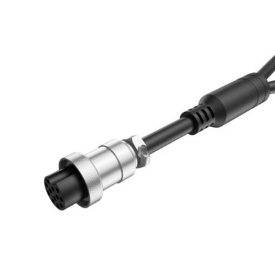 Conector de cabo à prova d'água IP68 com material de nylon PA66 e tensão de 500 V para monitorização de veículos industriais