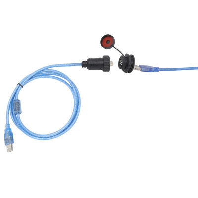 Conector de Sinal USB à Prova d'Água com Classificação IP67, Tensão de Operação de 125V e 1000 Inserções de Vida Útil, Soquete à Prova d'Água para Plugue de Aviação