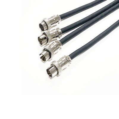 GX16 IP67 Conector de dados à prova d'água 6 núcleos Plug de aviação com contatos de latão dourado