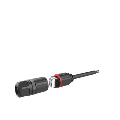 Conector de Dados M20 IP67 à Prova d'Água com Pressão Rápida de Cartão por Toque Leve para Aplicações de 2 Fios