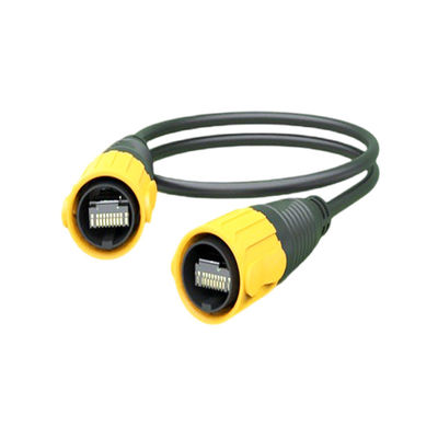 Proteção de sinal LED IP67 Impermeável RJ45 Conector Socket Equipamento de cristal de rede