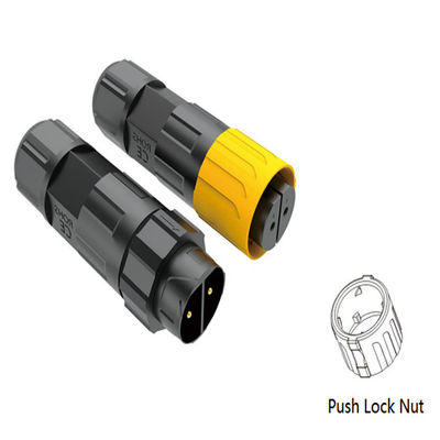 PA66 Nylon Outdoor Wire Connector com 3KV de Voltagem de Isolamento, classificação IP67 de resistência à água e mecanismo de bloqueio por empurrão