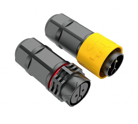 PA66 Nylon IP68 Conector de aviação à prova d'água com 400V de tensão de funcionamento e 40A de alta capacidade de corrente