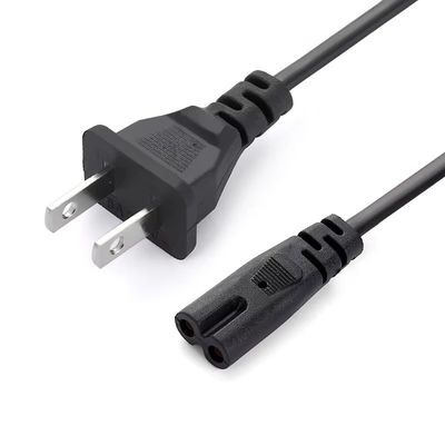American Standard Two Flat Power Cable Plug 1.5m Cordão de comprimento com sufixo de 8 letras