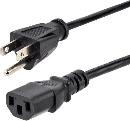 Conexão de tomada de energia elétrica preta Diâmetro de alfinete de 4,8 mm Para aplicações versáteis